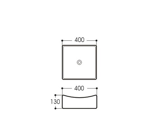 Раковина накладная Aquatek 40x40 AQ5516-00 белая